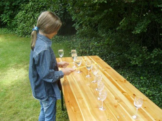 Les verres musicaux :  Juliette